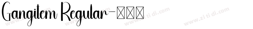 Gangitem Regular字体转换